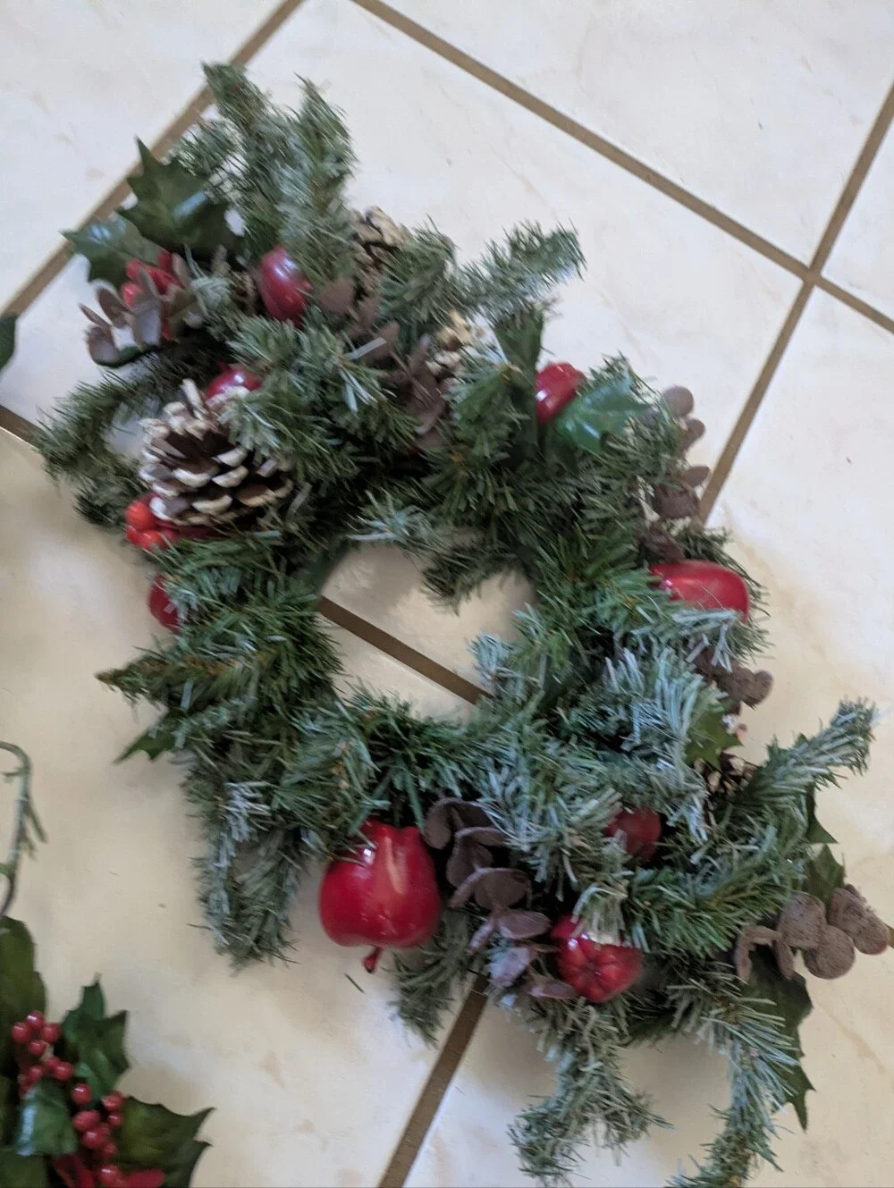 Vintage Christmas Decor Bundle - Wreaths, Garlands, Poinsettias & Ornaments Lot